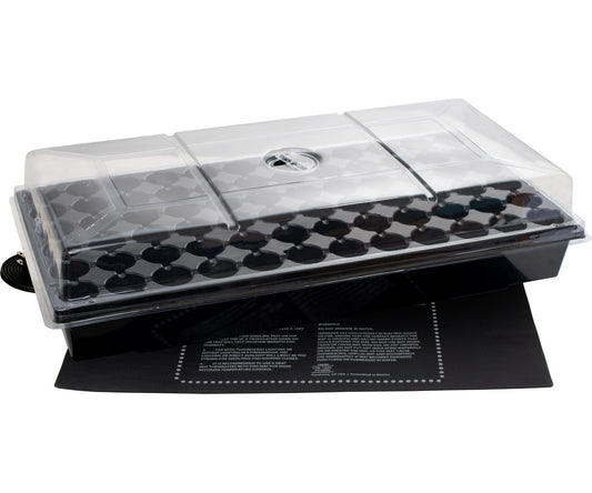 Germination Station w/Heat Mat, Tray, 72-Cell Pack, 2" Dome