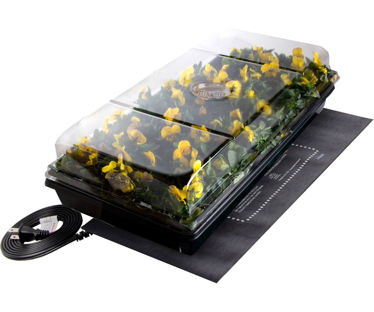 Germination Station w/Heat Mat, Tray, 72-Cell Pack, 2" Dome